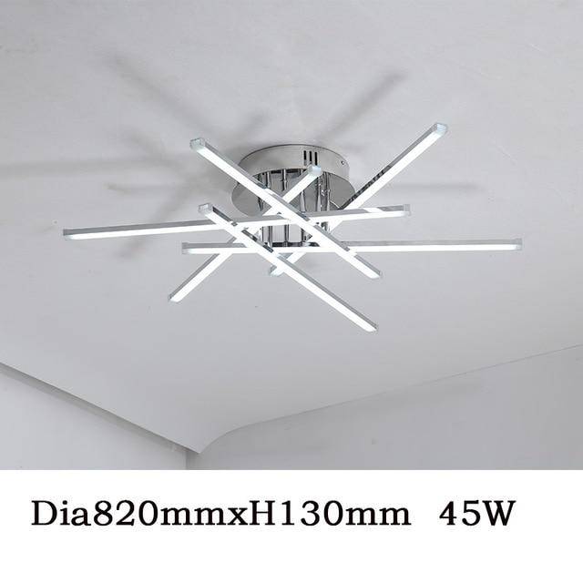 Plafonnier LED Chromé Flush | Marco Lucetti 82cm / Froide