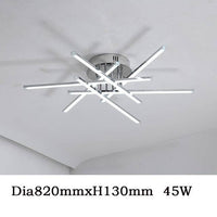 Plafonnier LED Chromé Flush | Marco Lucetti 82cm / Froide