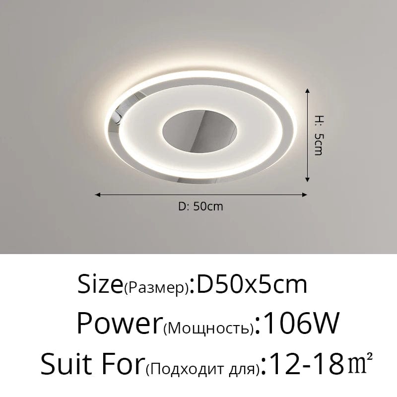Plafonnier LED Chromé Moderne | Marco Lucetti