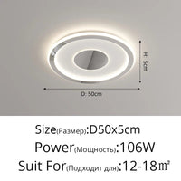 Plafonnier LED Chromé Moderne | Marco Lucetti
