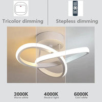 Plafonnier LED Chromé Moderne pour Allée, Escalier, Balcon et Hôtel | Marco Lucetti