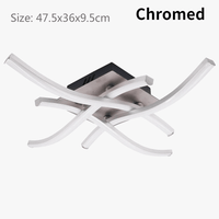 Plafonnier LED Chromé Ondulé | Marco Lucetti