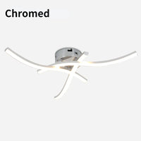 Plafonnier LED Chromé Ondulé | Marco Lucetti Chromé 18W / Tricolore à intensité variable