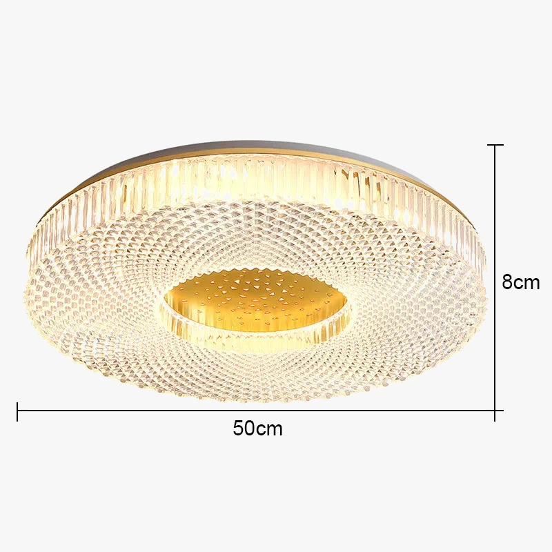 Plafonnier LED Circulaire Minimaliste Moderne en Acrylique - Éclairage Élégant