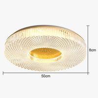 Plafonnier LED Circulaire Minimaliste Moderne en Acrylique - Éclairage Élégant