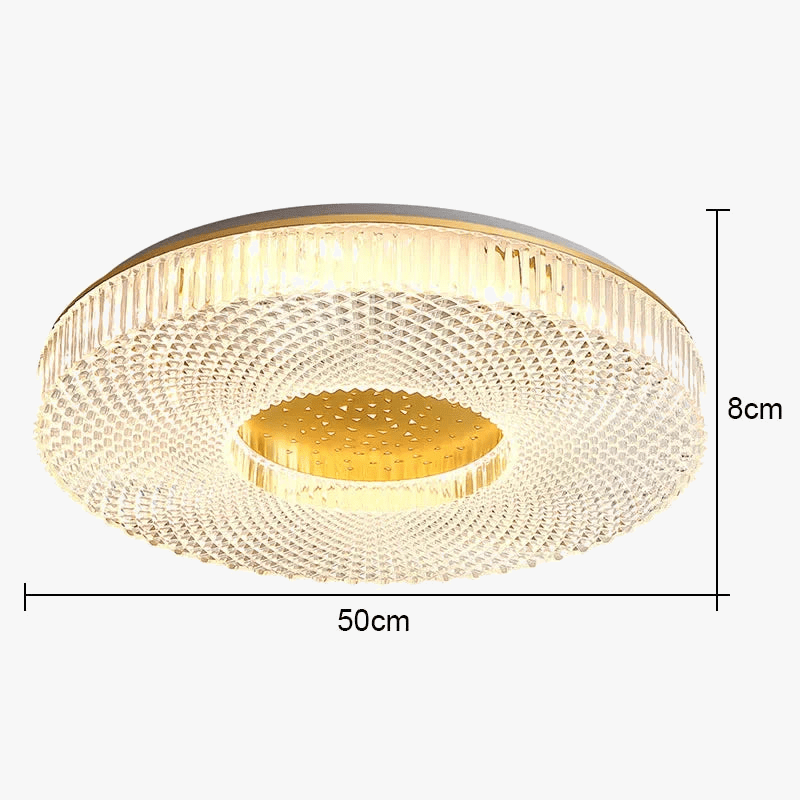 Plafonnier LED Circulaire Minimaliste Moderne en Acrylique - Éclairage Élégant | Marco Lucetti