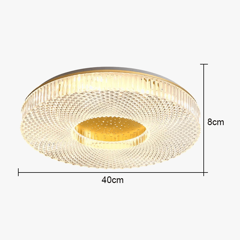 Plafonnier LED Circulaire Minimaliste Moderne en Acrylique - Éclairage Élégant | Marco Lucetti