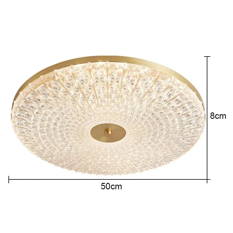 Plafonnier LED Circulaire Minimaliste Moderne en Acrylique - Éclairage Élégant | Marco Lucetti A 50cm