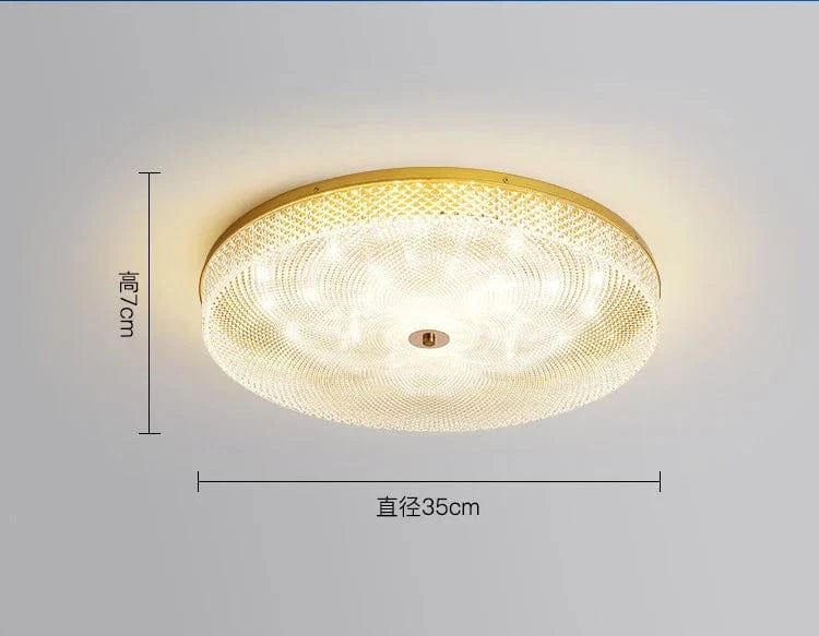 Plafonnier LED Circulaire Minimaliste Moderne en Acrylique - Éclairage Élégant | Marco Lucetti C 35cm