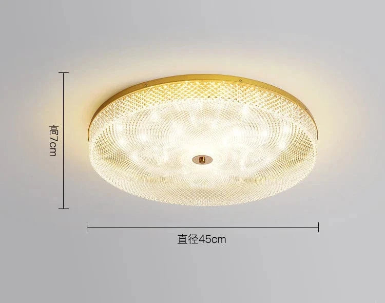 Plafonnier LED Circulaire Minimaliste Moderne en Acrylique - Éclairage Élégant | Marco Lucetti C 45cm