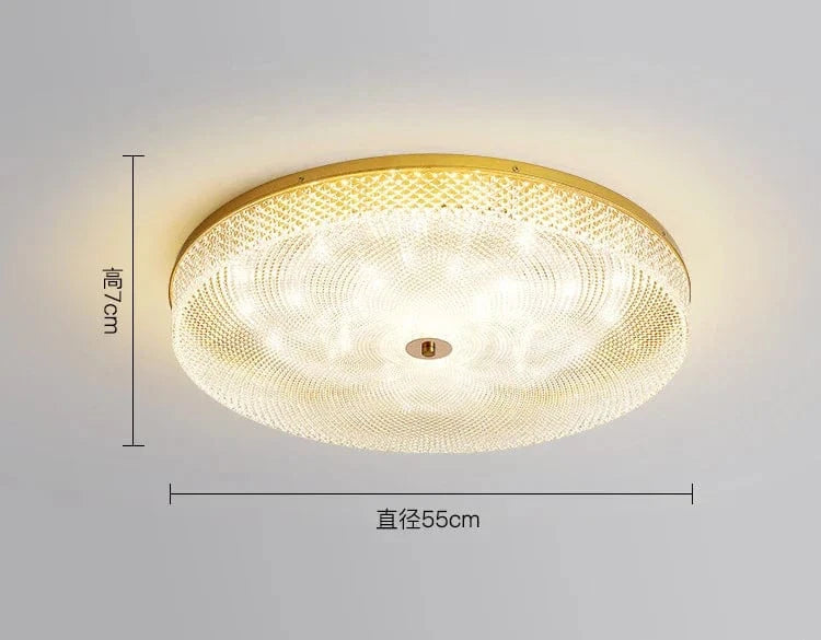 Plafonnier LED Circulaire Minimaliste Moderne en Acrylique - Éclairage Élégant | Marco Lucetti C 55 cm