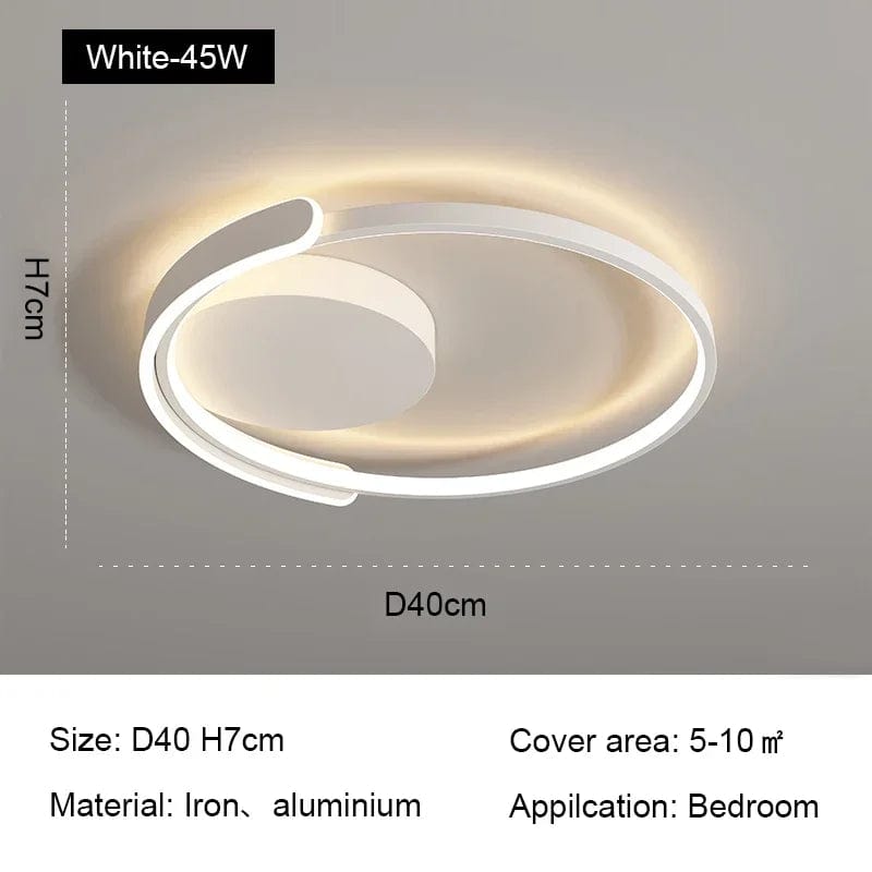 Plafonnier LED Circulaire Minimaliste Moderne - LuxLight | Marco Lucetti