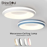 Plafonnier LED Circulaire Moderne Nordique Macaron - Éclairage Maison | Marco Lucetti