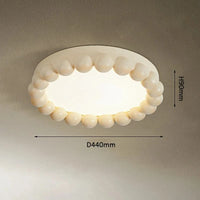 Plafonnier LED circulaire Nordic Cream Style | Marco Lucetti Couleur café au lait