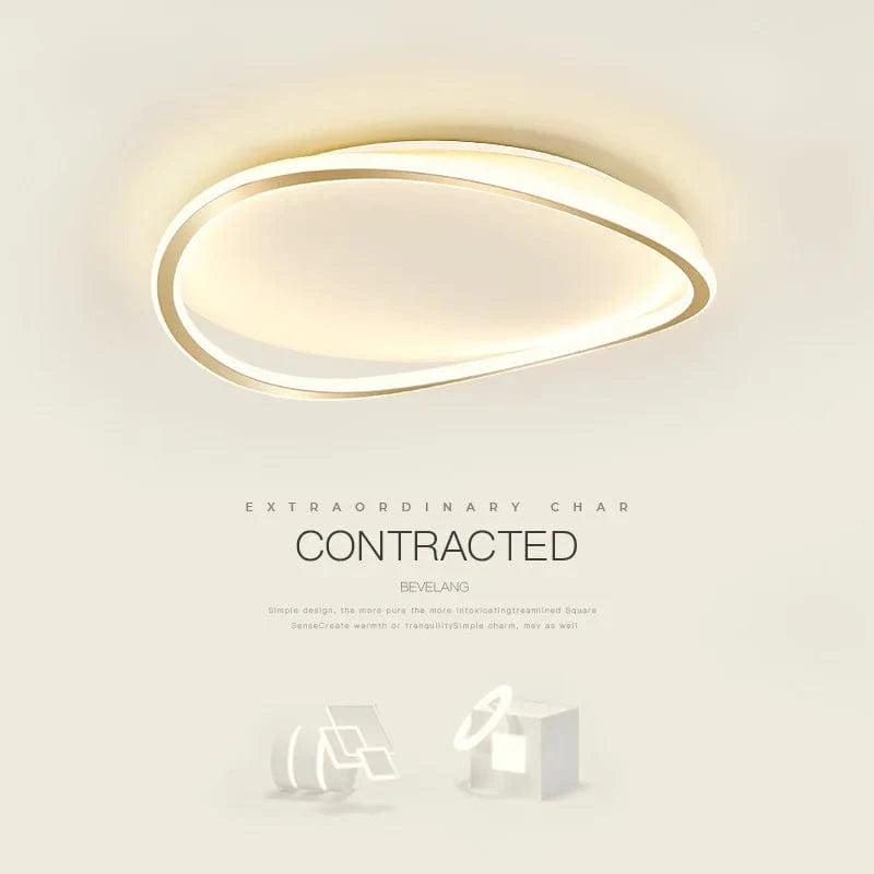 Plafonnier LED circulaire ultra-mince de style nordique moderne et artistique. | Marco Lucetti