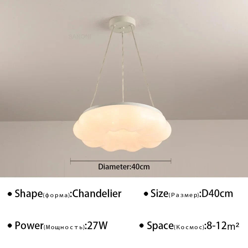 Plafonnier LED "Cloud Glow" | Marco Lucetti B D40CM / Blanc chaud
