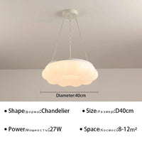 Plafonnier LED "Cloud Glow" | Marco Lucetti B D40CM / Blanc chaud