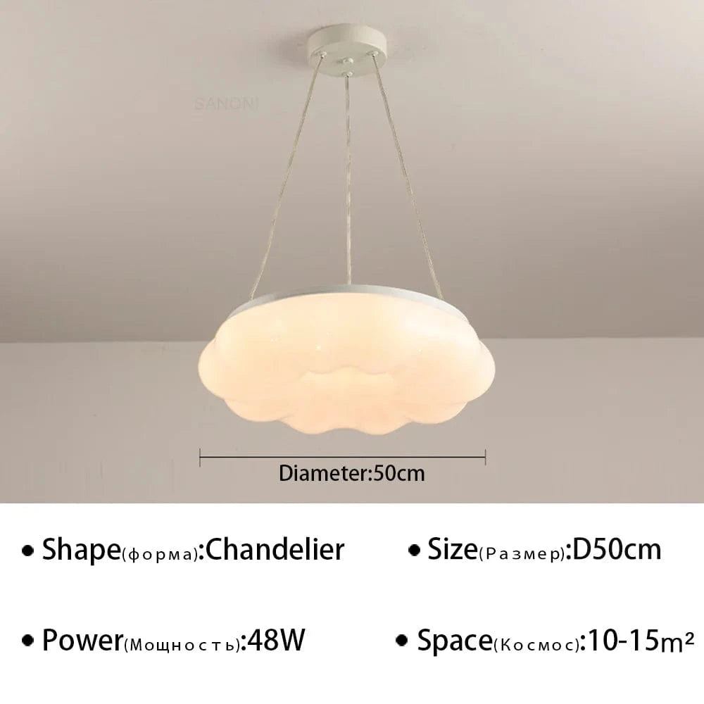 Plafonnier LED "Cloud Glow" | Marco Lucetti B D50CM / Blanc chaud