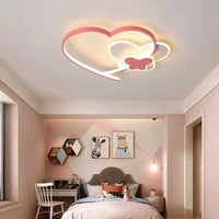 Plafonnier LED Cœur Rose pour Chambre d'Enfant | Marco Lucetti