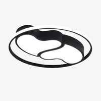 Plafonnier LED Coeurs Bwart | Marco Lucetti Noir / 42x6cm - 26W / Chaude