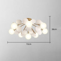 Plafonnier LED Coloré pour Chambre d'Enfant - Estel Kids | Marco Lucetti 8 lumières - Blanc