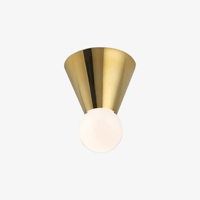 Plafonnier LED Chromé avec Boule en Verre