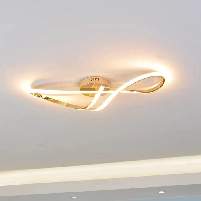 Plafonnier LED Creative Glow | Marco Lucetti Doré / L68cmxL28cmxH12cm / Lumière blanche