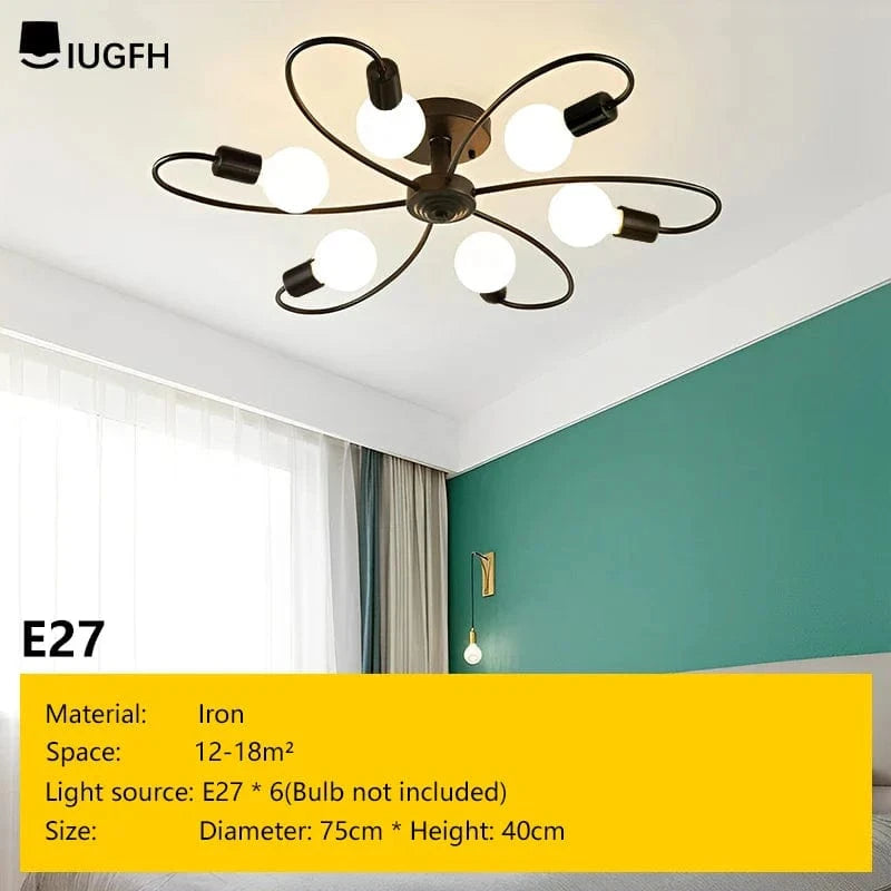 Plafonnier LED Creative Line | Marco Lucetti 6 H e27 B
