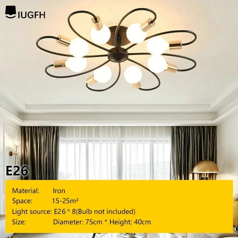 Plafonnier LED Creative Line | Marco Lucetti 8 H e26 BG