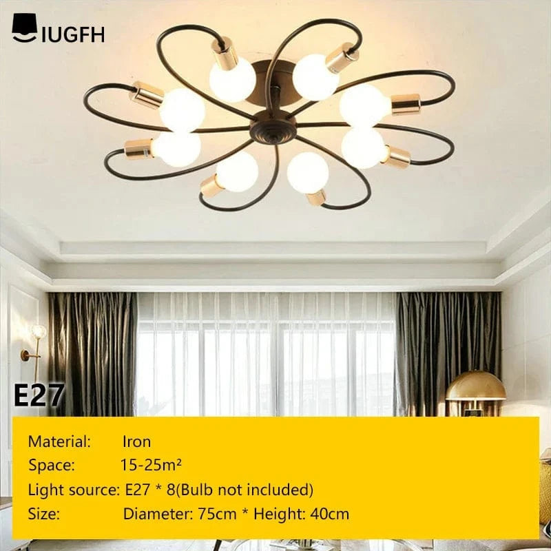 Plafonnier LED Creative Line | Marco Lucetti 8 H e27 BG