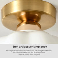 Plafonnier LED Crème en Céramique et Verre | Marco Lucetti