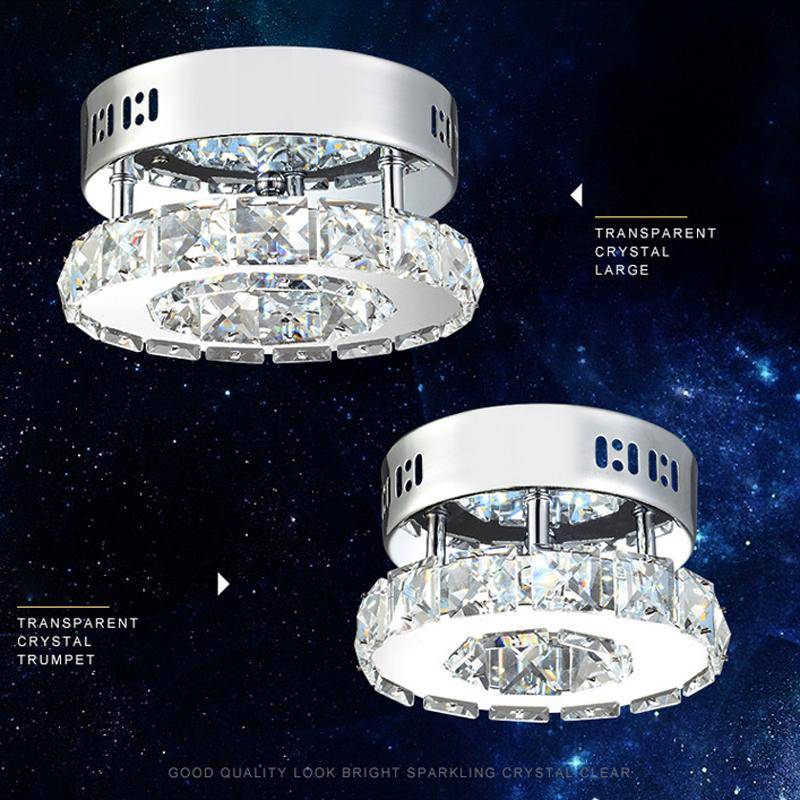 Plafonnier LED Cristal Chromé | Marco Lucetti