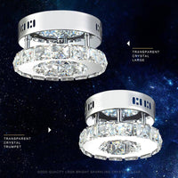 Plafonnier LED Cristal Chromé | Marco Lucetti