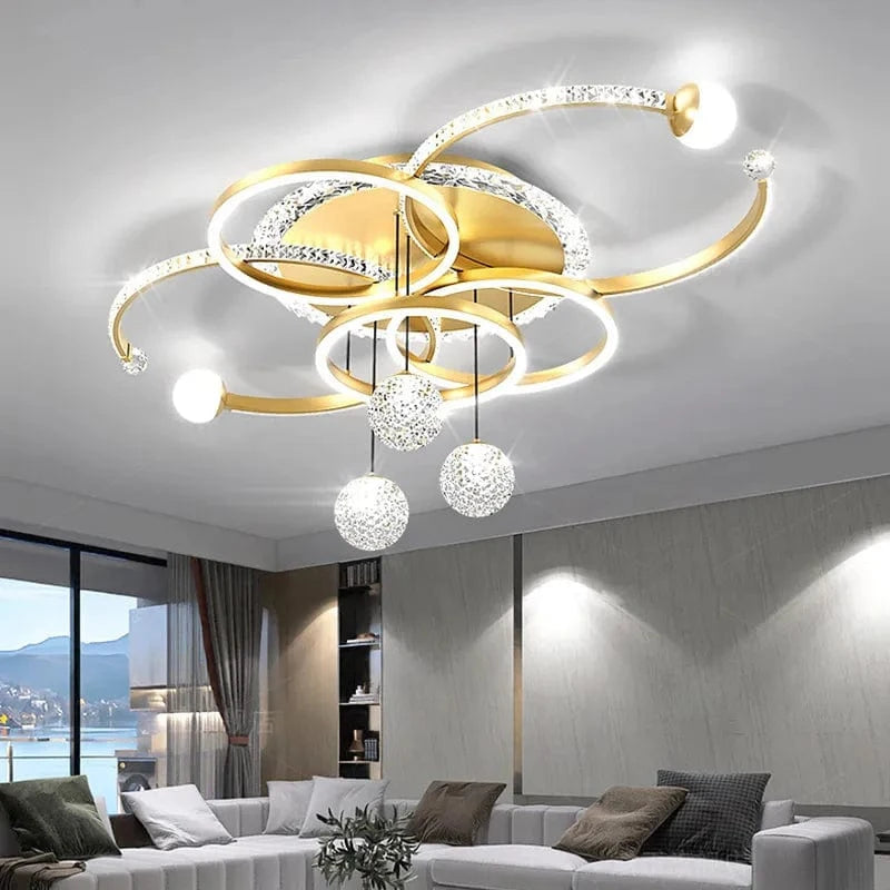 Plafonnier LED cristal Qingshe Smart Home | Marco Lucetti