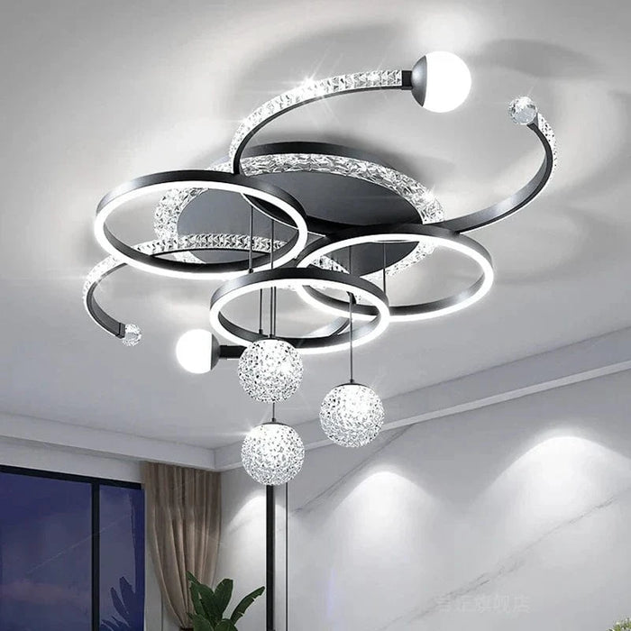 Plafonnier LED cristal Qingshe Smart Home | Marco Lucetti