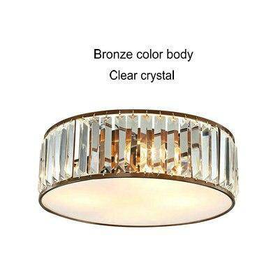 Plafonnier LED Cristal Room Glow | Marco Lucetti Bronze / 32 x 13cm