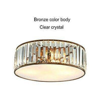Plafonnier LED Cristal Room Glow | Marco Lucetti Bronze / 32 x 13cm