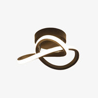 Plafonnier LED Croisements Modernes Donovan | Marco Lucetti Noir - 24x11cm - 11W / Chaude