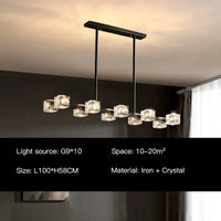 Plafonnier LED Crystal Luxe | Marco Lucetti B 8 têtes / Ampoule chaude