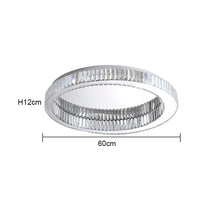 Plafonnier LED Crystal Round | Marco Lucetti 60 cm chromé