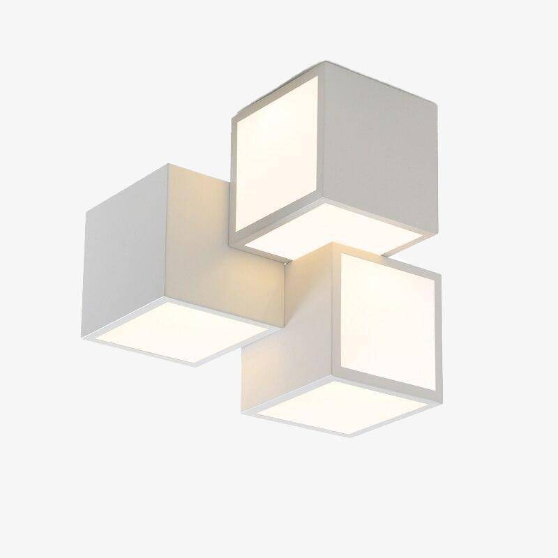 Plafonnier LED Cubikraft Loft | Marco Lucetti 3 blancs / Froide