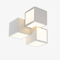 Plafonnier LED Cubikraft Loft | Marco Lucetti 3 blancs / Froide