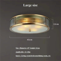 Plafonnier LED Cuivre et Cristal - Luminaire Créatif Décoratif Intérieur | Marco Lucetti Grande taille / Blanc froid