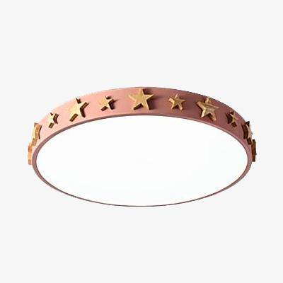 Plafonnier LED Étoilé en Couleurs D'Or