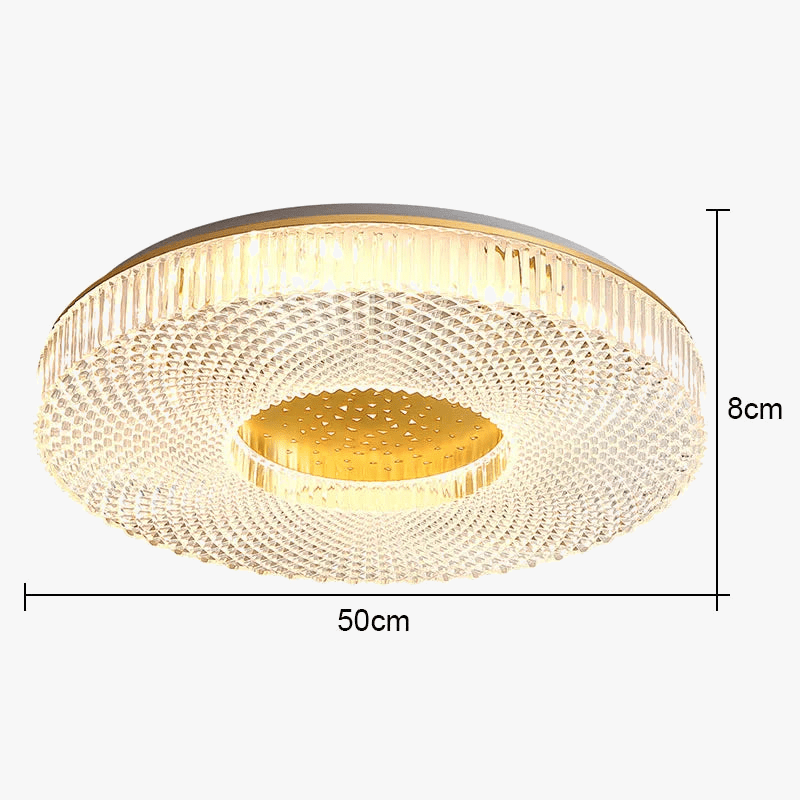 Plafonnier Led de luxe en acrylique rond | Marco Lucetti