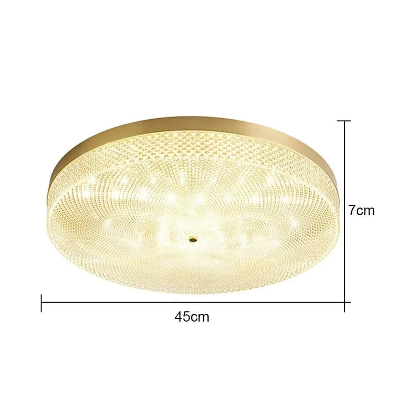 Plafonnier Led de luxe en acrylique rond | Marco Lucetti C 45cm / CHINE / 3 couleurs modifiables