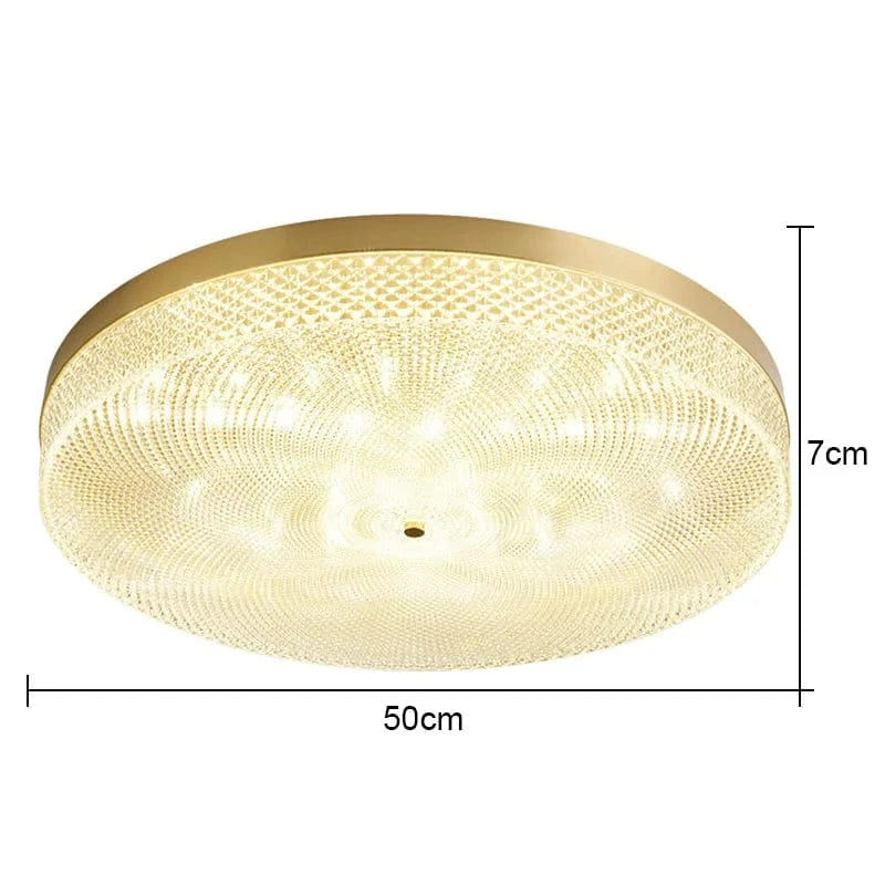 Plafonnier Led de luxe en acrylique rond | Marco Lucetti C 55 cm / CHINE / 3 couleurs modifiables