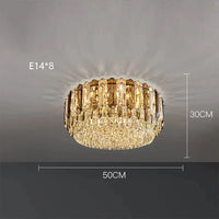 Plafonnier LED de Luxe en Cristal - Collection 2024 | Marco Lucetti B 50 cm / Lumière froide