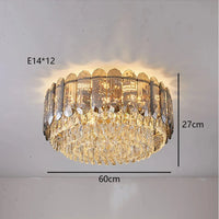 Plafonnier LED de Luxe en Cristal - Collection 2024 | Marco Lucetti C 60 cm / Lumière froide