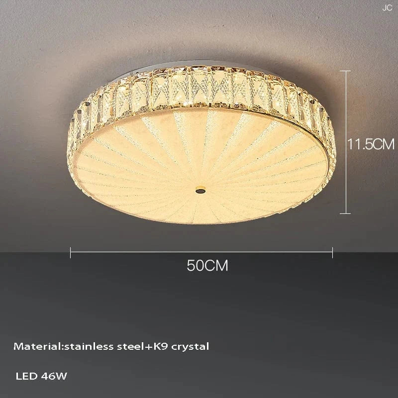 Plafonnier LED de luxe en cristal et design moderne - Édition 2024 | Marco Lucetti C / Or / Lumière naturelle